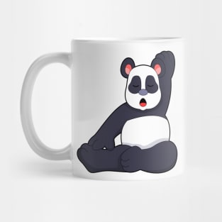 Panda at Yoga Stretching exercises Mug